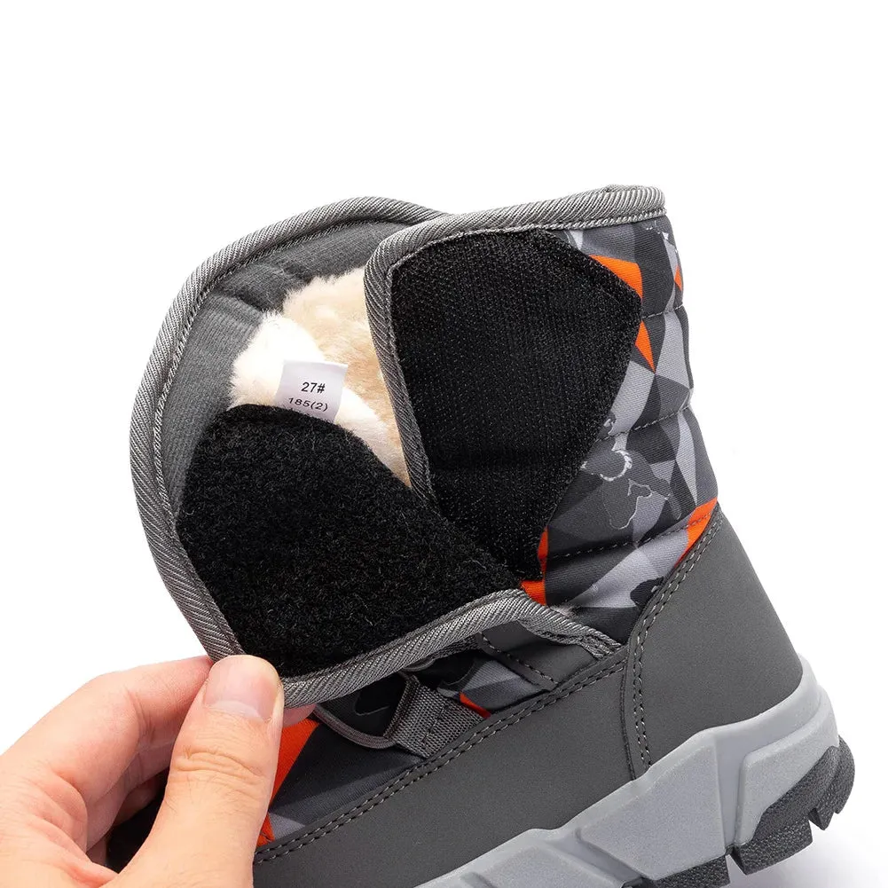 -30 Degree Kids Thick Mid Warm Waterproof Non-slip Boots
