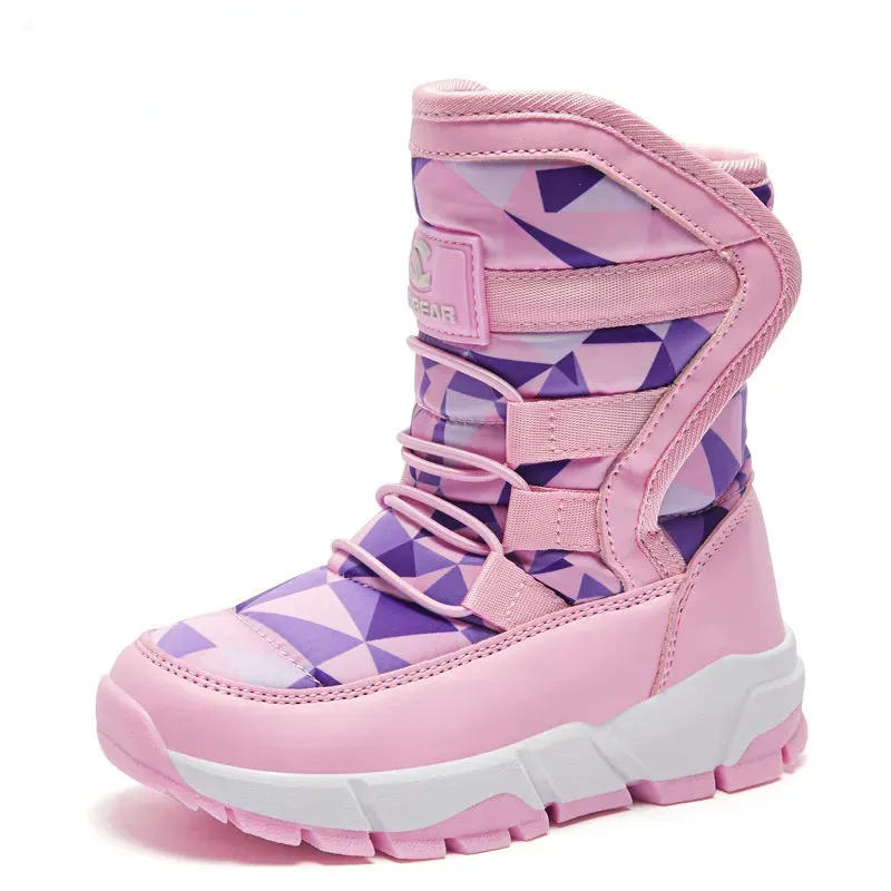 -30 Degree Kids Thick Mid Warm Waterproof Non-slip Boots