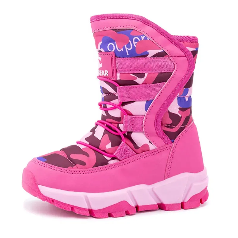 -30 Degree Kids Thick Mid Warm Waterproof Non-slip Boots