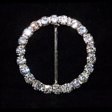 #12922 - Round 2" buckle with 5.5mm stones