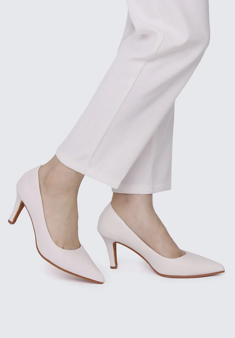 Ashley Comfy Pumps In Off White