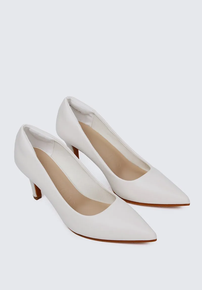 Ashley Comfy Pumps In Off White