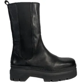 Aya Boots - Black Leather