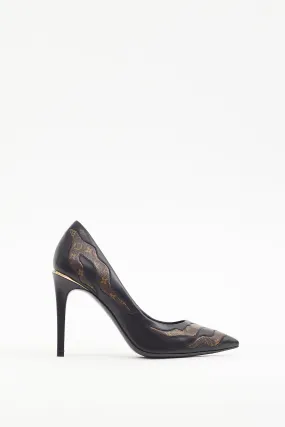 Black & Brown Monogram Hypnotic Heel