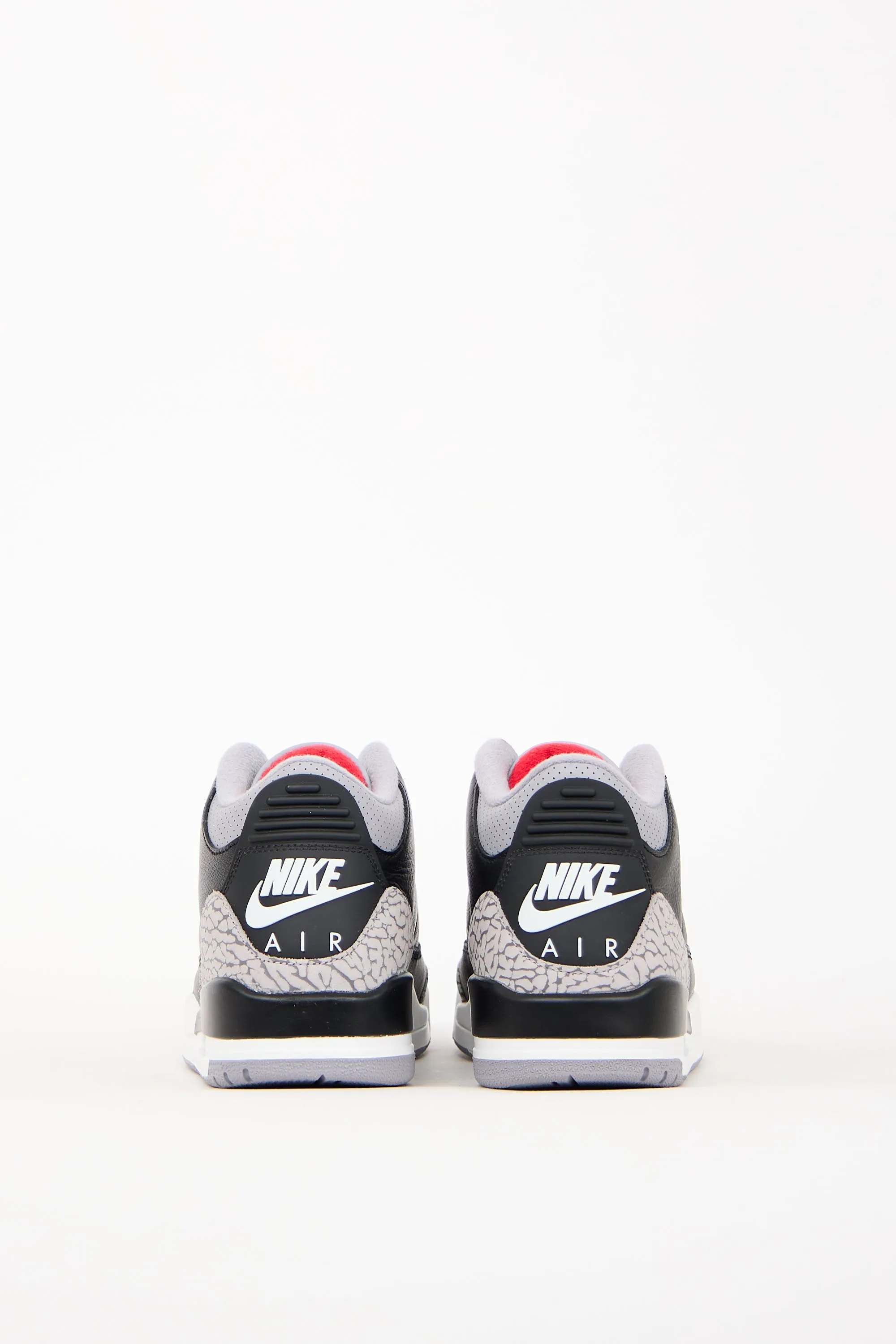 Black & Grey Air Jordan Retro 3 Sneaker