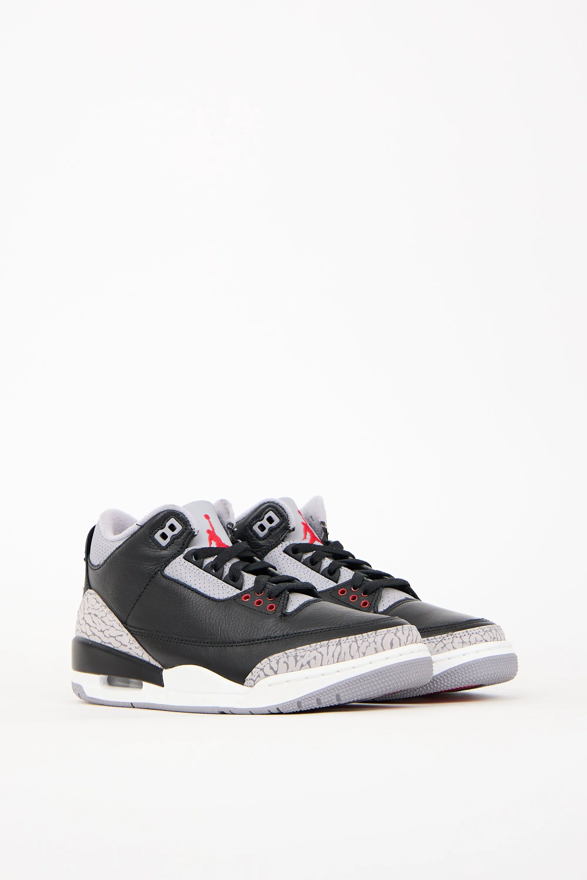 Black & Grey Air Jordan Retro 3 Sneaker