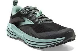 BROOKS WOMENS CASCADIA 16 TRAIL (BLACK/EBONY/YUCCA)