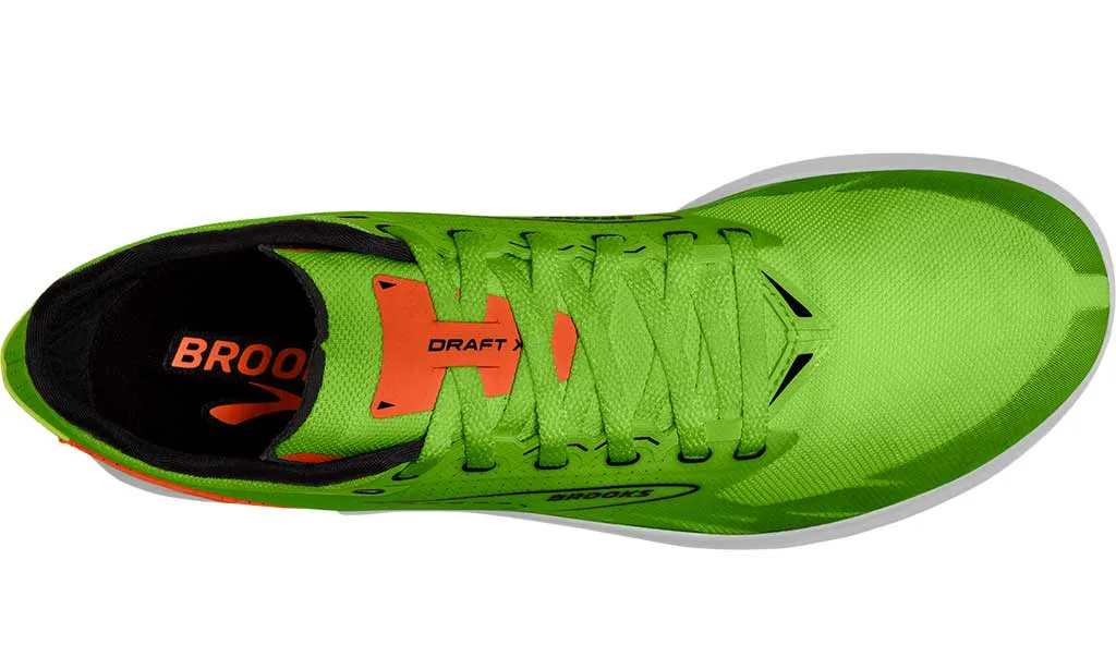 Brooks Women's Draft XC Green Gecko Red Orange White