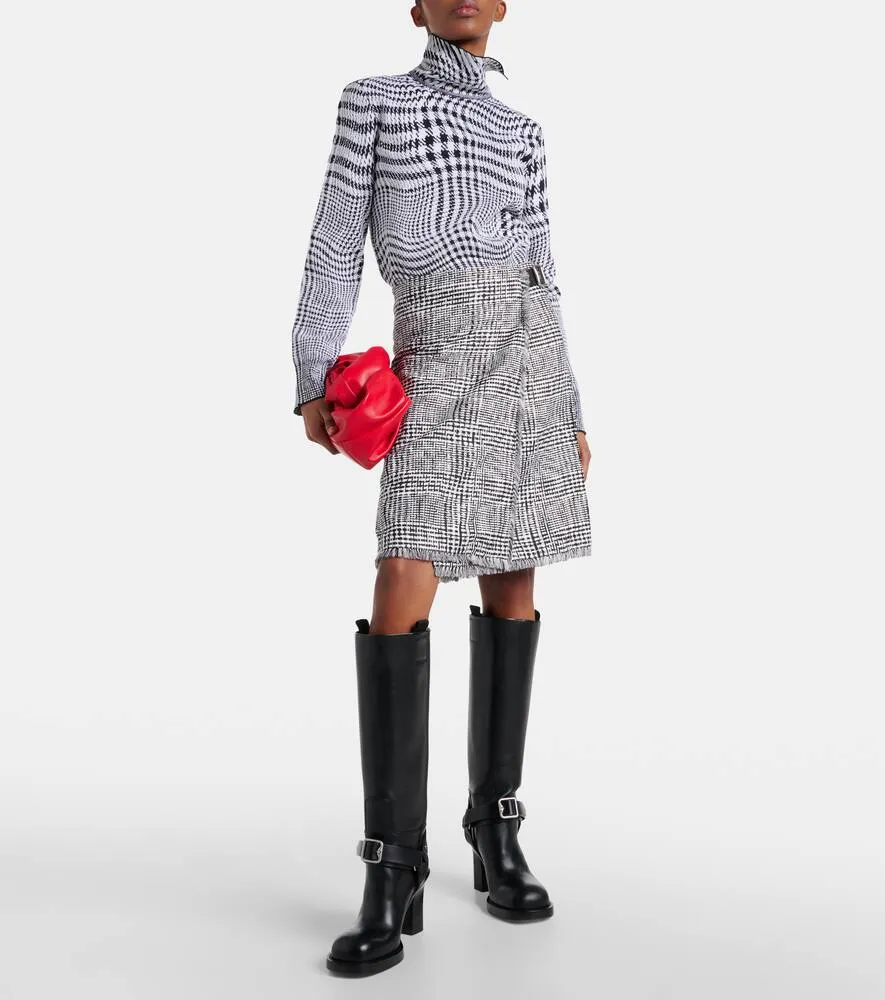 Burberry Stirrup leather knee-high boots