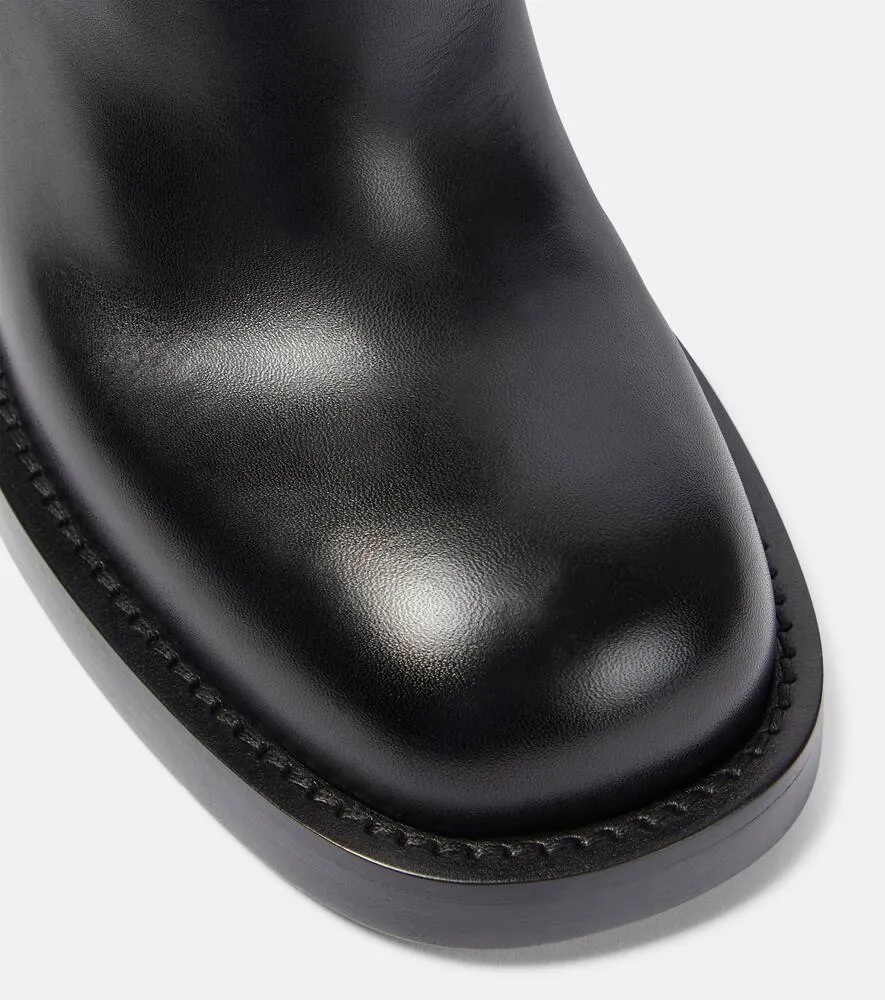Burberry Stirrup leather knee-high boots
