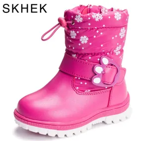 Children 's Boots For Girls more than Boys wool styles Boots waterproof Girls boot sport shoes fur lining kids shoes sell at