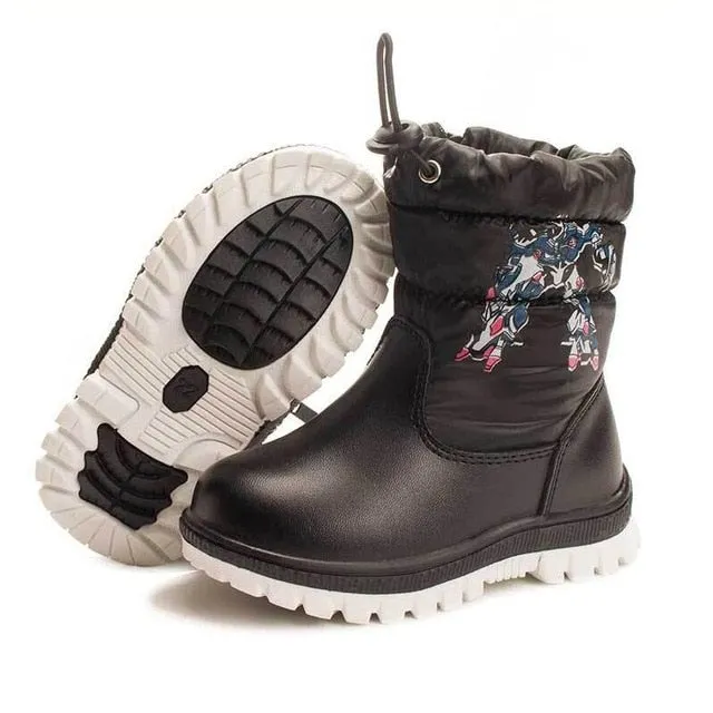 Children 's Boots For Girls more than Boys wool styles Boots waterproof Girls boot sport shoes fur lining kids shoes sell at