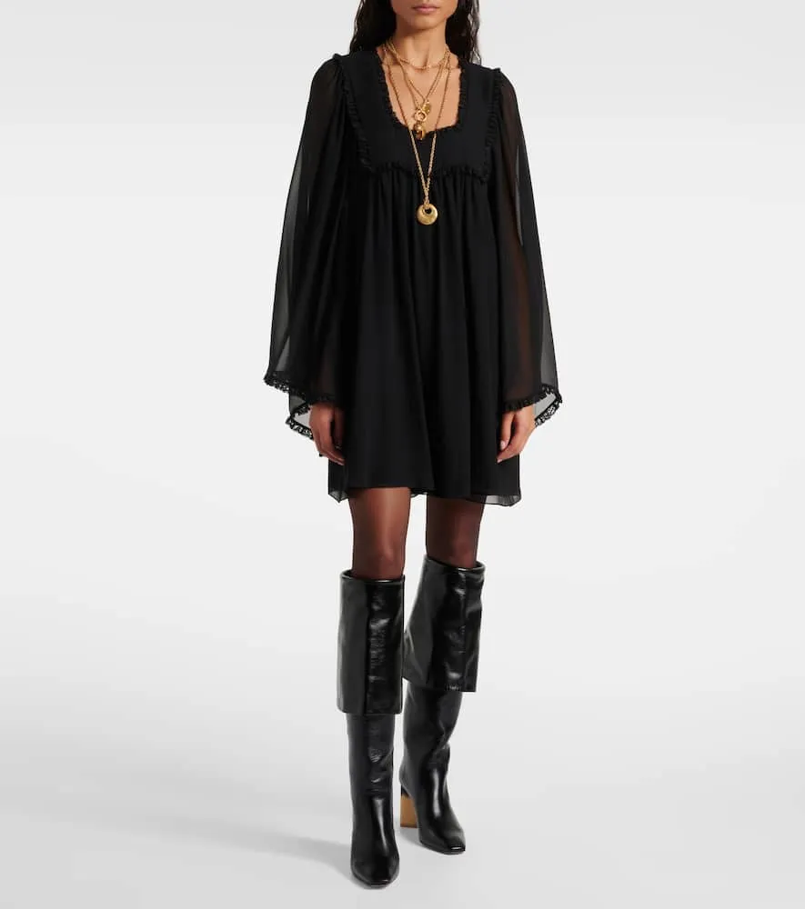 Chloe Georgia 90 leather knee-high boots