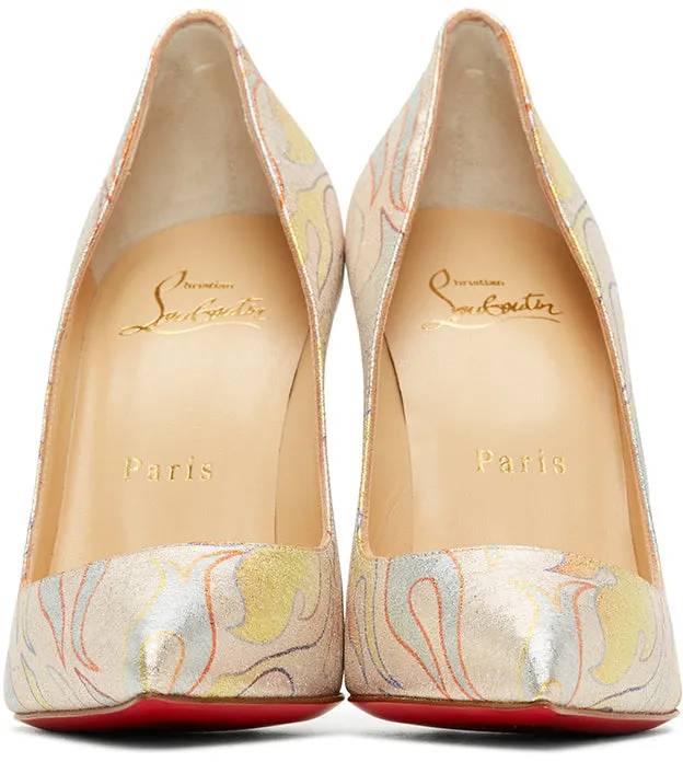 Christian Louboutin Pink Flame Pigalle Folies 100 Heels