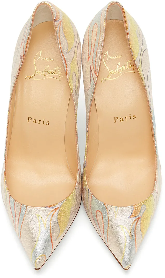 Christian Louboutin Pink Flame Pigalle Folies 100 Heels