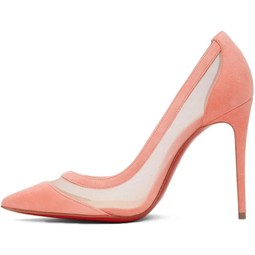 Christian Louboutin Pink Galativi 100 Heels