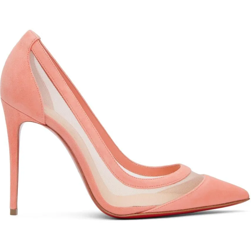 Christian Louboutin Pink Galativi 100 Heels