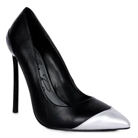 Cidra Silver Dip Stiletto Sandals