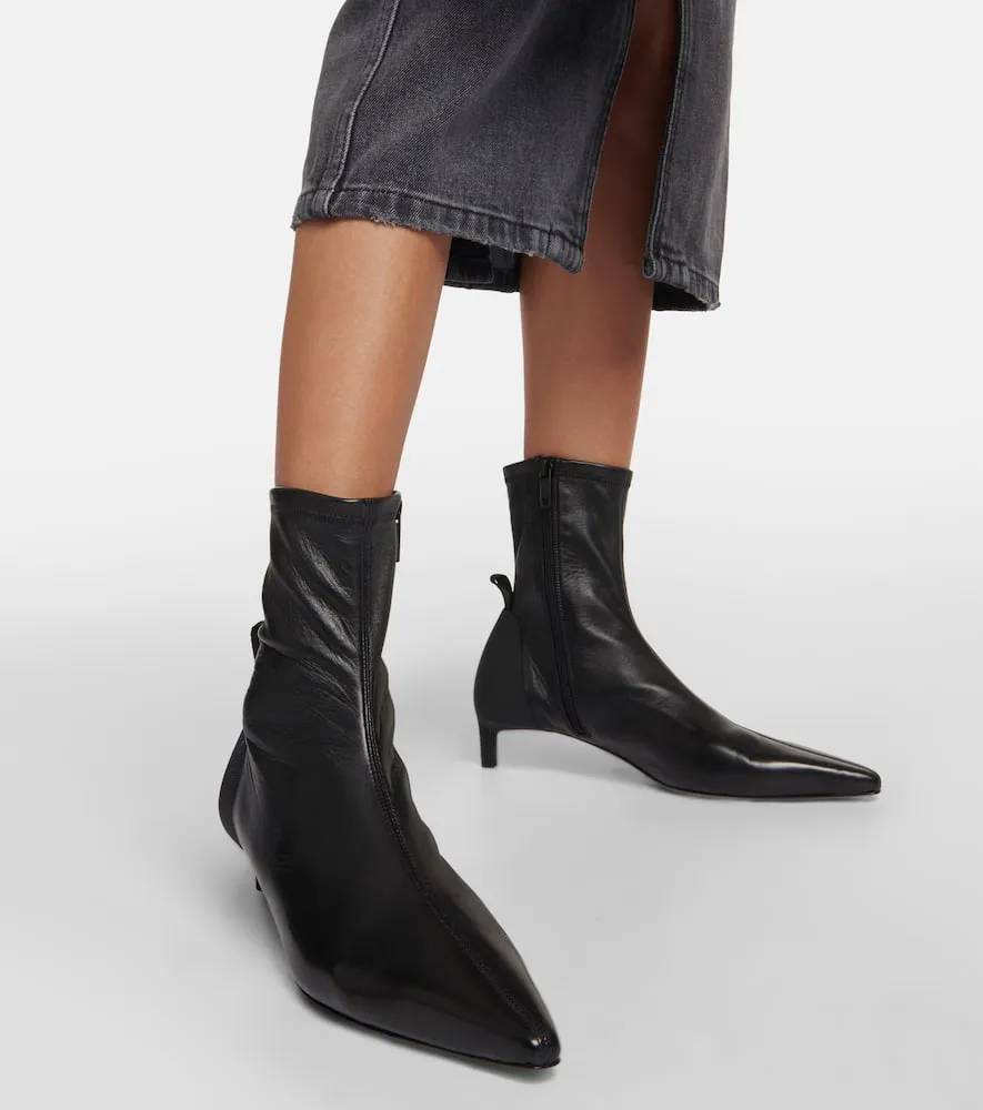Courr√É¬®ges Scuba leather ankle boots