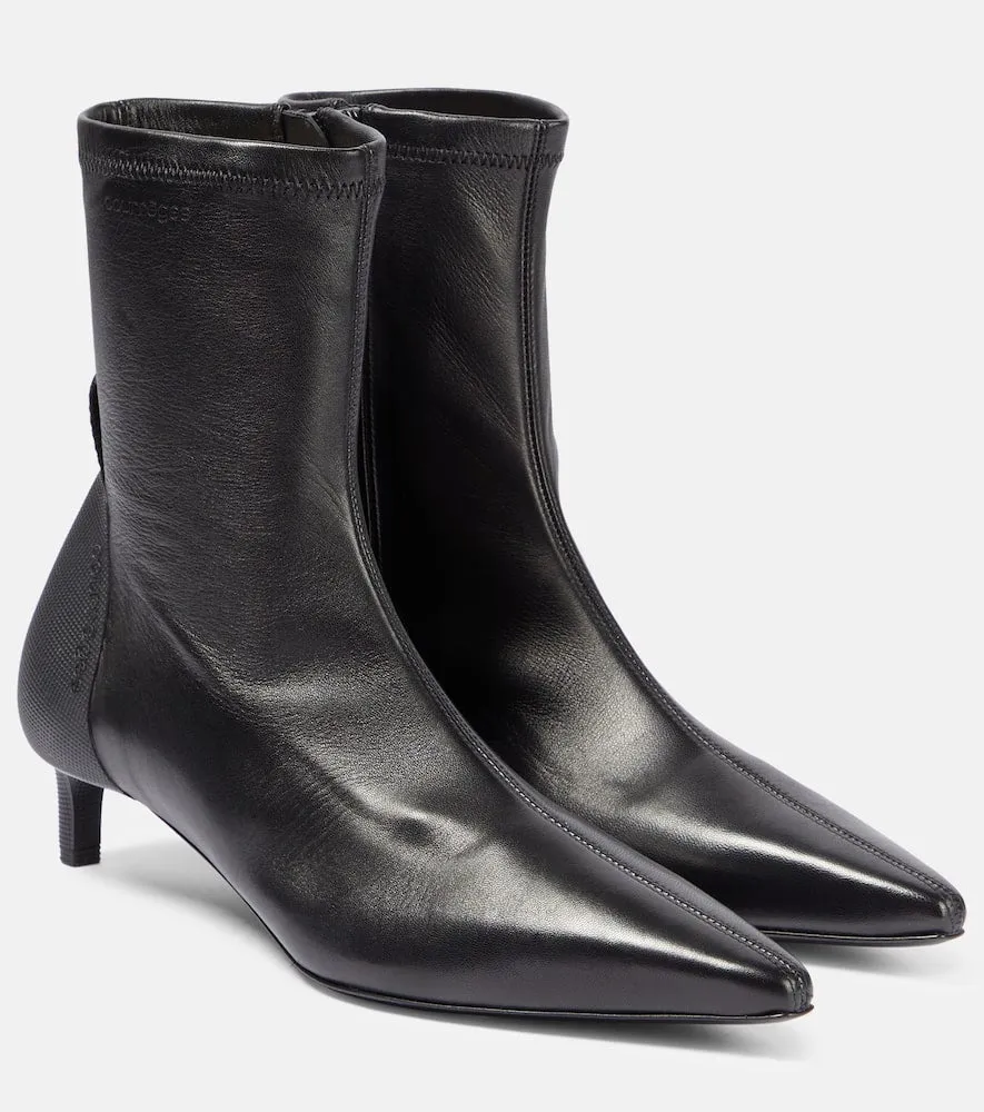 Courr√É¬®ges Scuba leather ankle boots