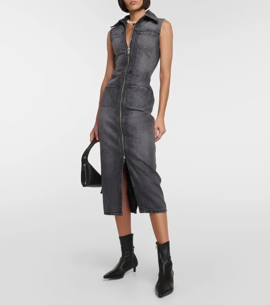 Courr√É¬®ges Scuba leather ankle boots