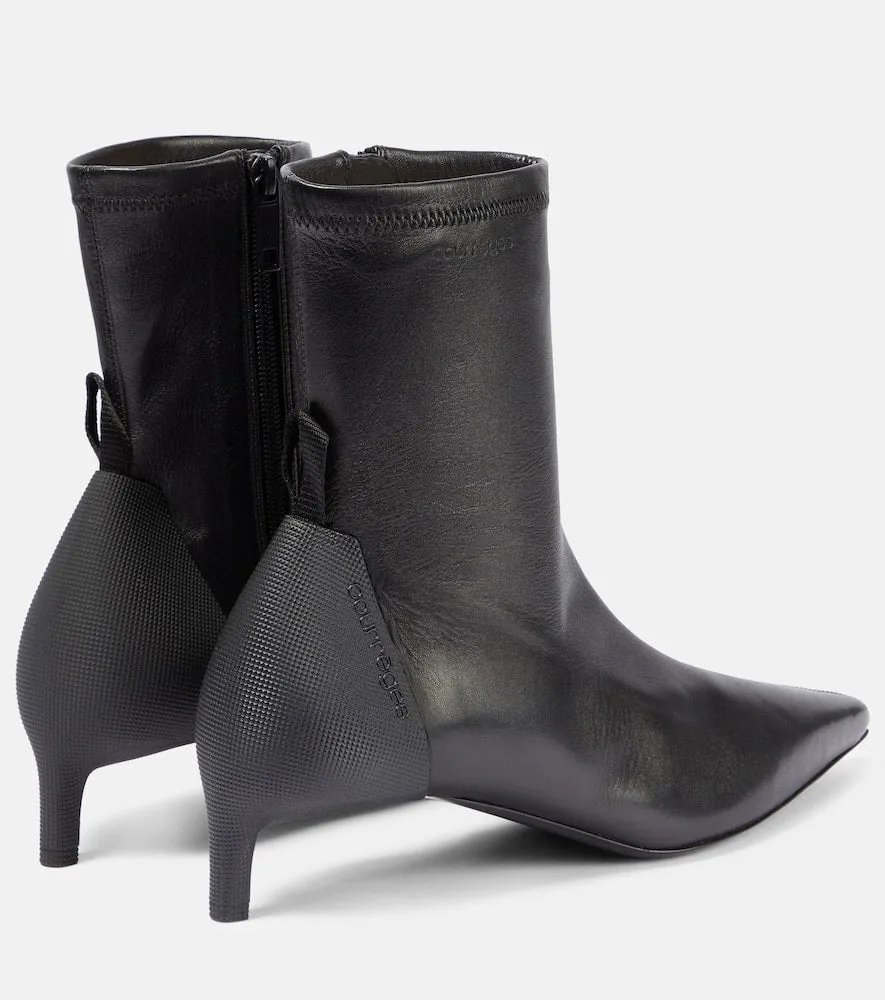 Courr√É¬®ges Scuba leather ankle boots