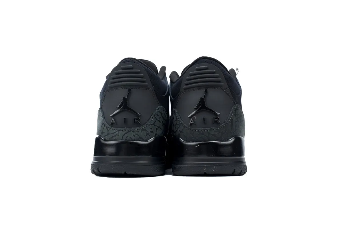 Custom Air Jordan 3 Retro 'Black Cat' CT8532-001