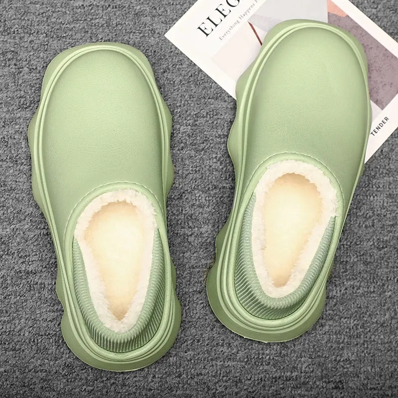 Cuzcare Men Fur Slippers Ankle Support Unique Casual Winter Footwear