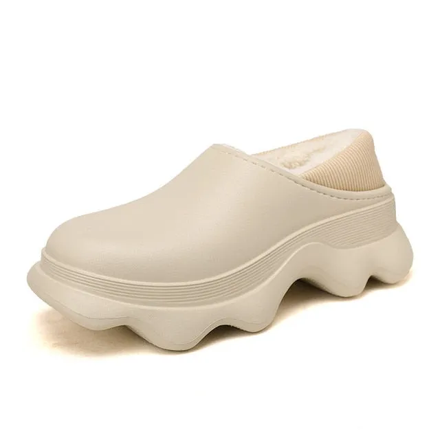 Cuzcare Men Fur Slippers Ankle Support Unique Casual Winter Footwear
