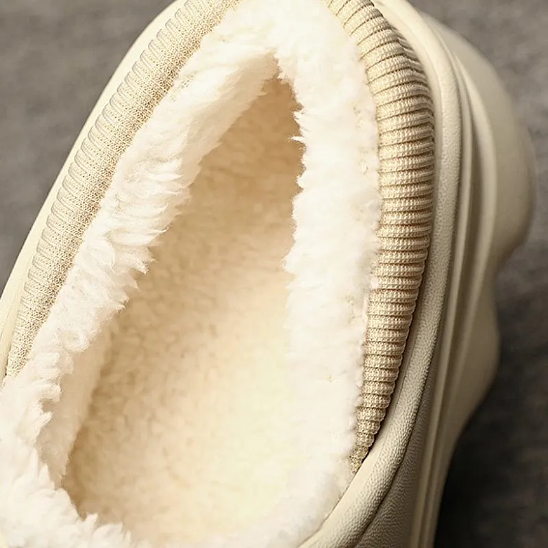 Cuzcare Men Fur Slippers Ankle Support Unique Casual Winter Footwear