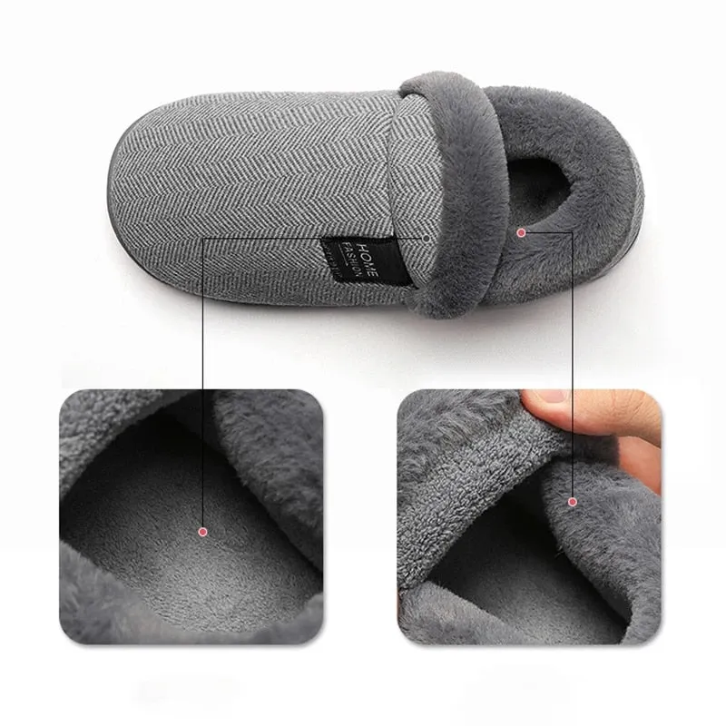 Cuzcare Women Cute Fur Slippers Heel Wrap Winter Footwear