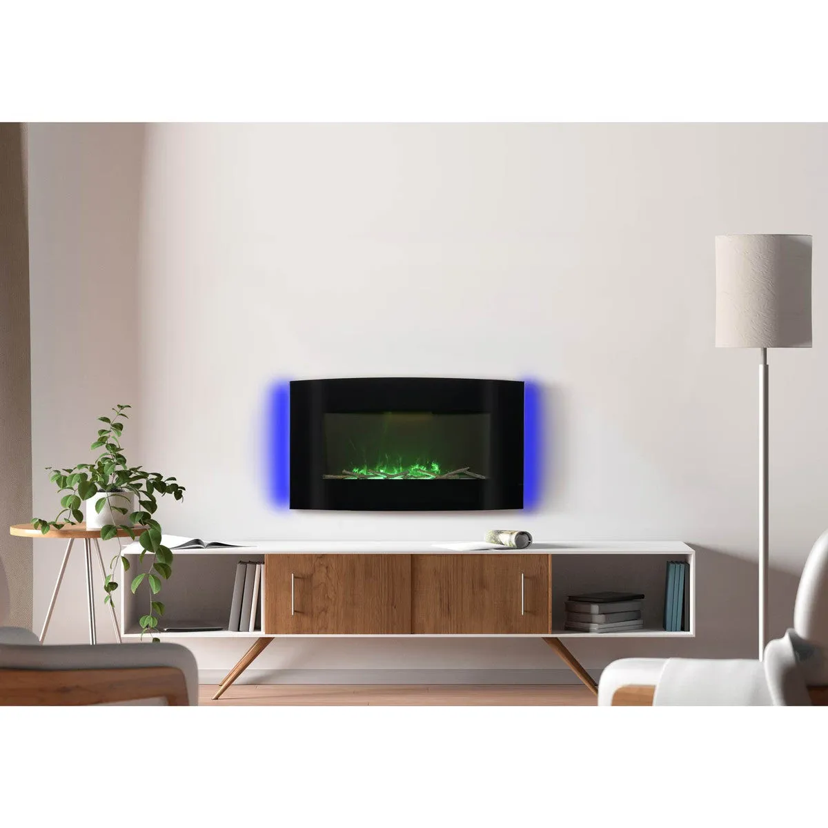 Fireplace - Paramount Stirling Curved Fireplace 36", EF-WM410 6A