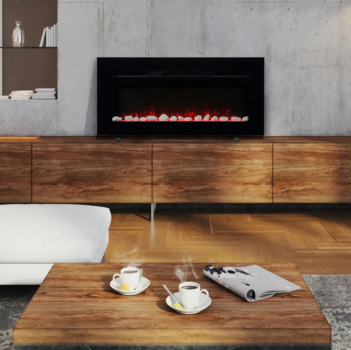 Fireplace - Paramount Stirling Curved Fireplace 36", EF-WM410 6A