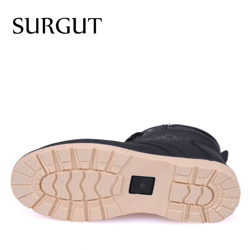 Hot Newest Keep Warm Men Winter Boots High Quality pu Leather Casual Boots Working Fahsion Boots Essential Shoes