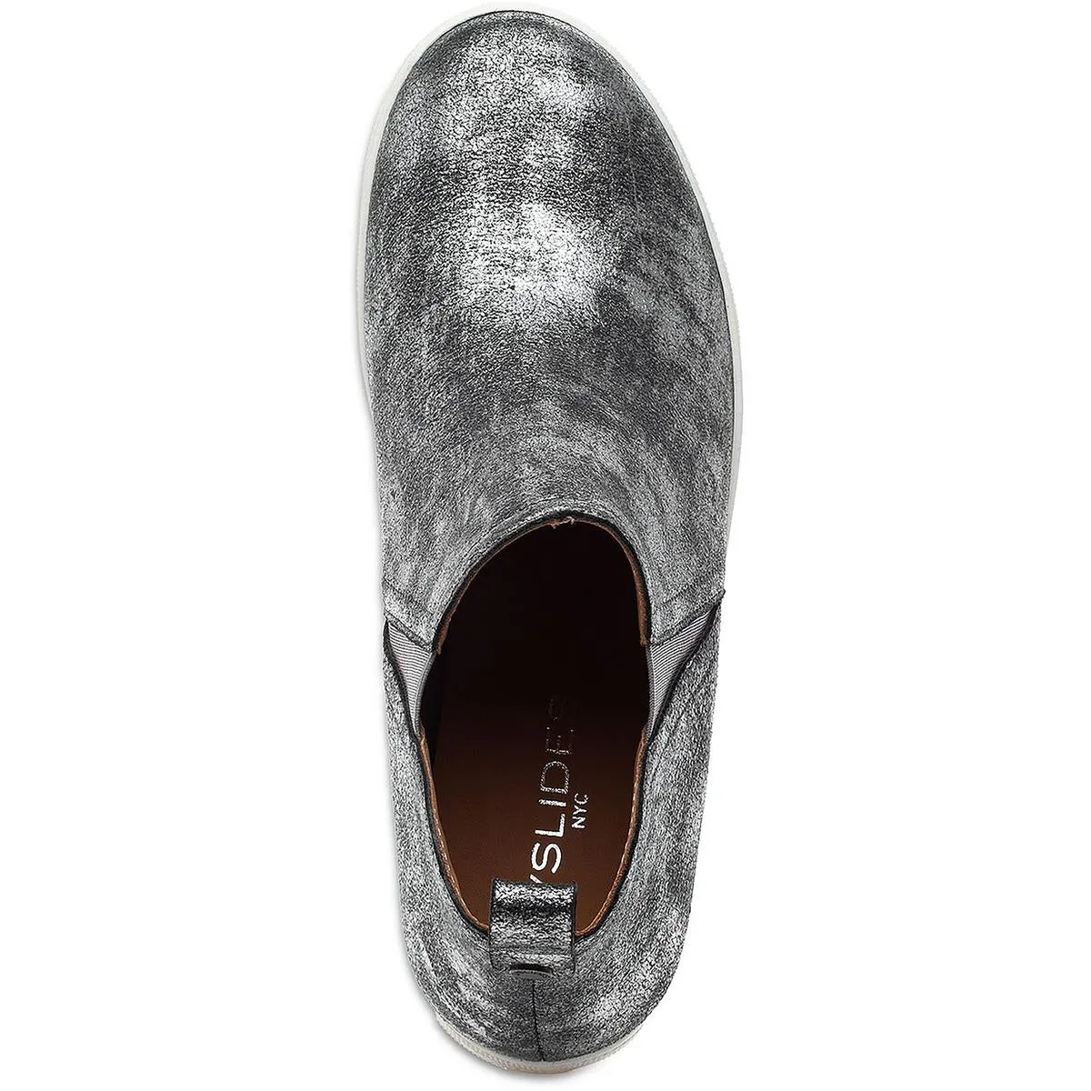 J/Slides Womens Silvie Hidden Lifestyle Leather High-Top Sneakers