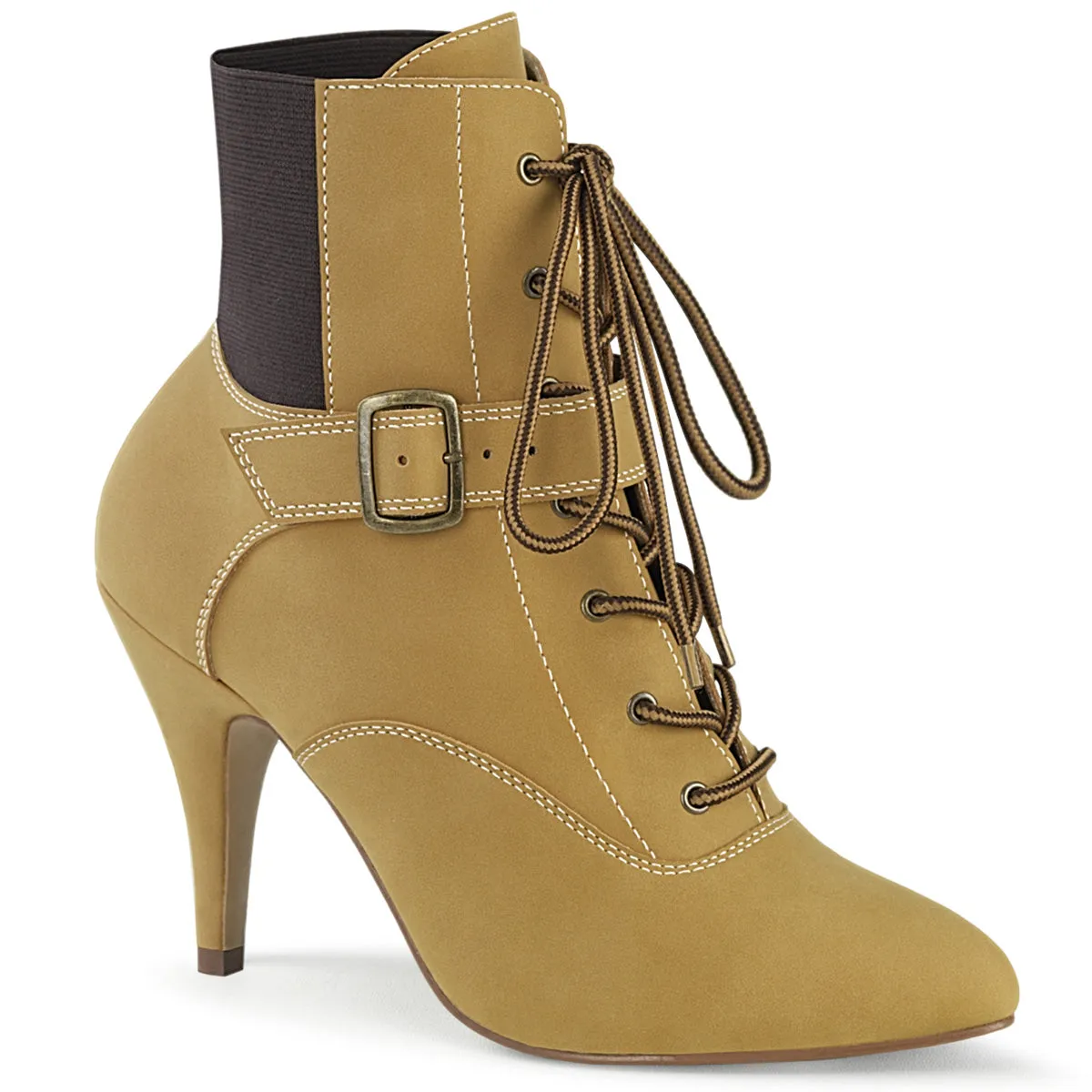 Lace-Up Ankle Boot 4-inch Heel 2-colors DREAM-1022