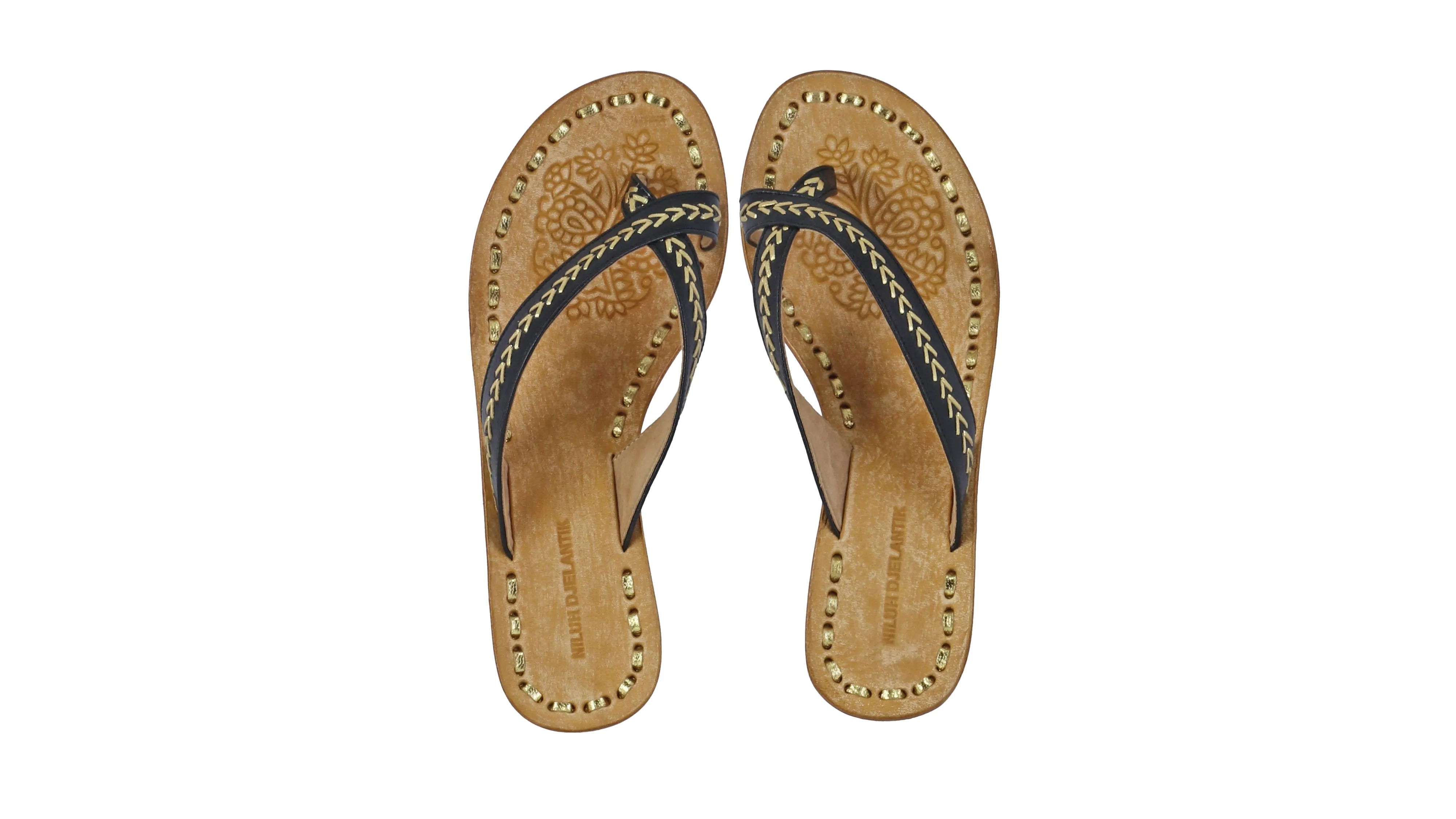 Louis 35mm wedges - Black & Gold