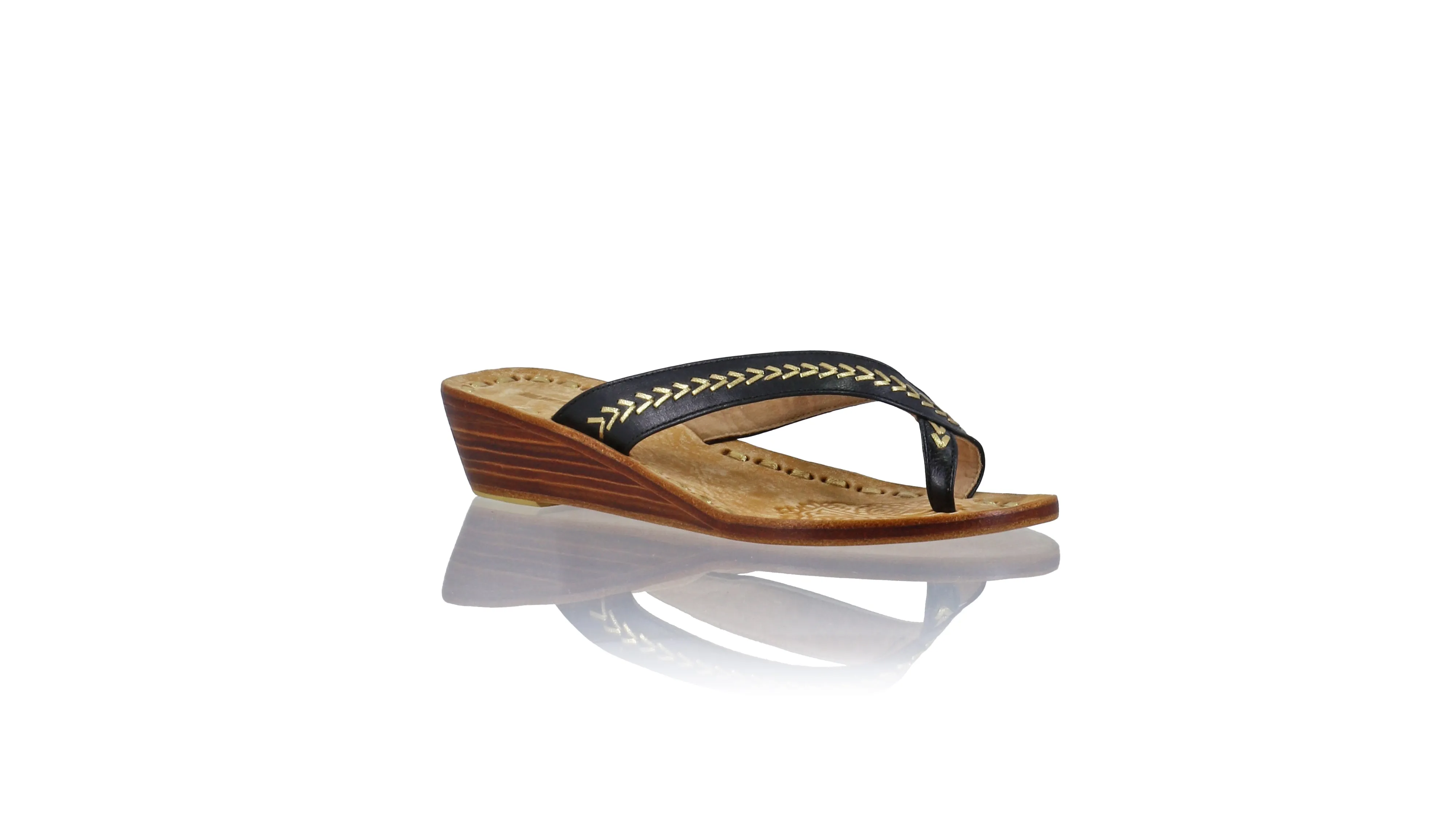 Louis 35mm wedges - Black & Gold