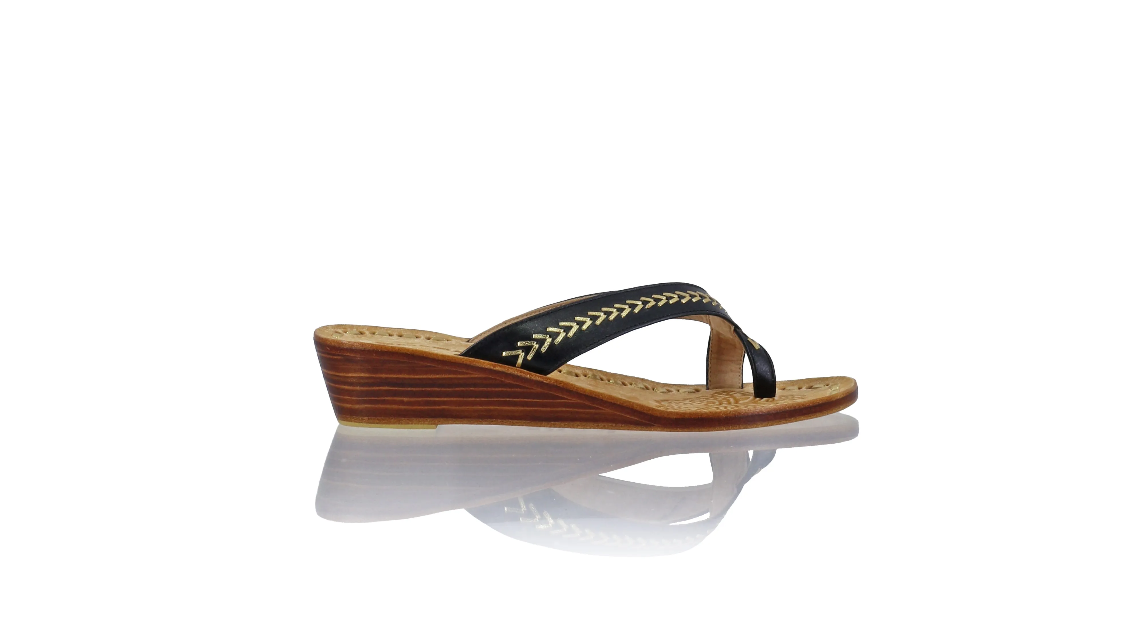 Louis 35mm wedges - Black & Gold