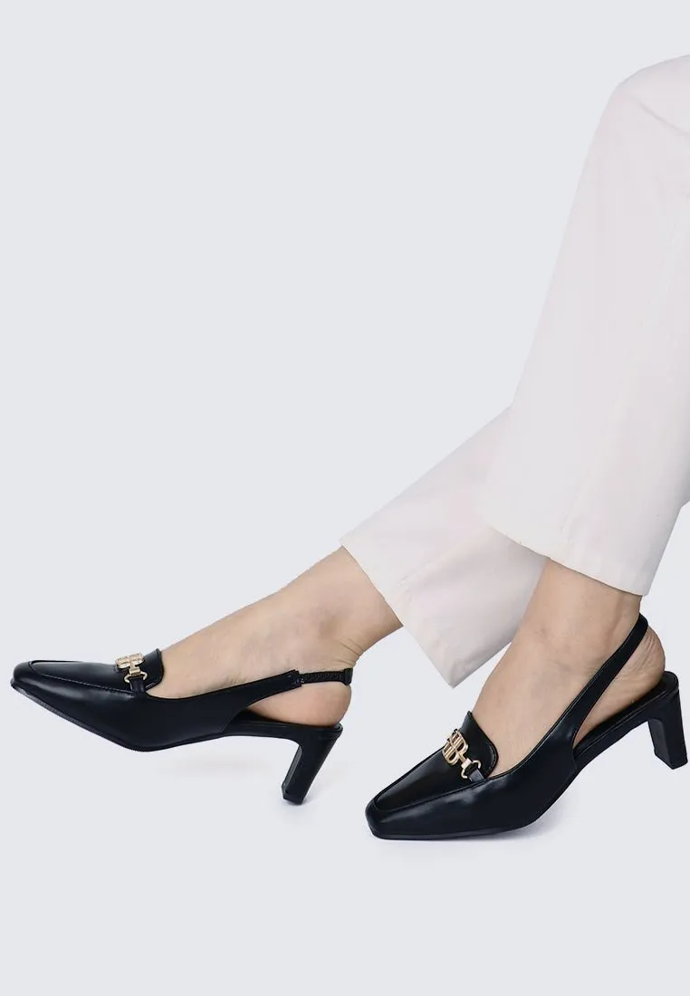 Maia Comfy Heels In Black