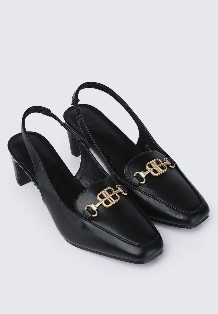 Maia Comfy Heels In Black