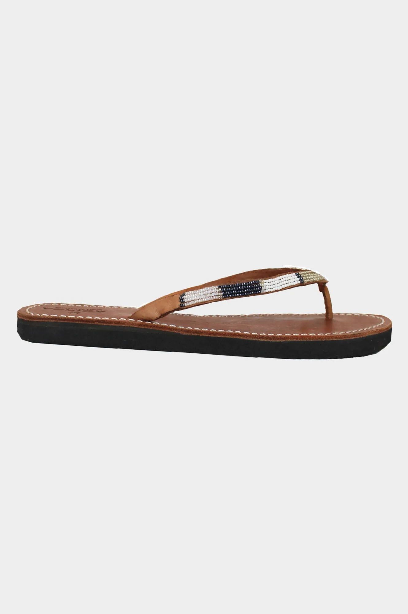 Naisha Soft Padded Sole Leather Sandals | White/Silver