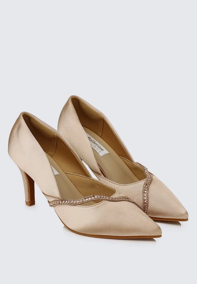 Nicole Comfy Pumps In Champagne