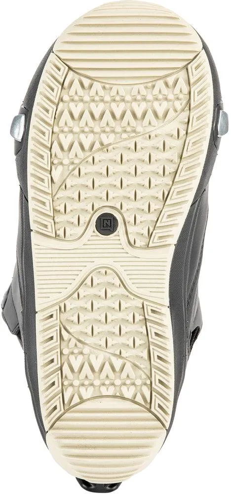 Nitro Cave TLS Step On Womens Snowboard Boots in Black and Sand 2024