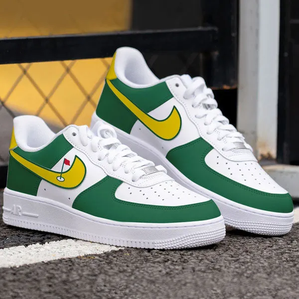 Retro Green Yellow Custom Air Force 1