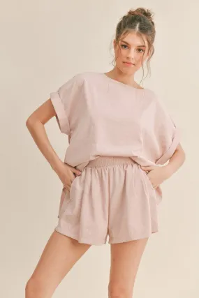 Sawyer RELAXED FIT TOP AND SHORTS TWO PIECE SET