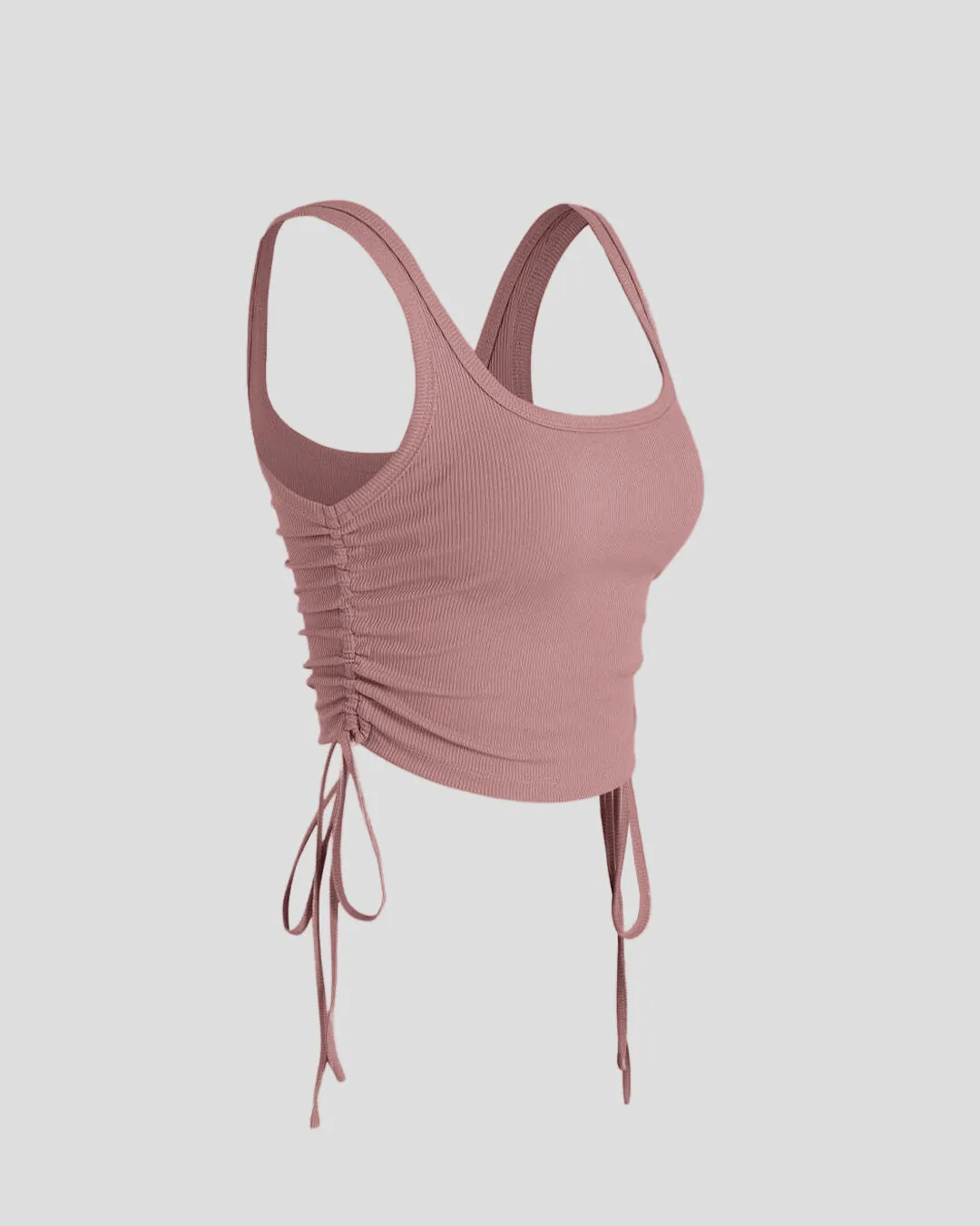 Set Of Two Blush Pink Spaghetti Top With Trouser