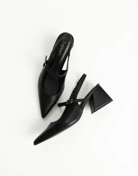 Sharp Heels (Black Smooth) - By Therapy