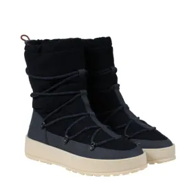 Snow Wander Quilted Walk Ankle Boots Blue Cashmere
