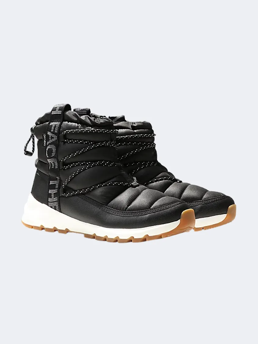 The North Face Thermoball Waterproof Lace Up Women Lifestyle Boots Black